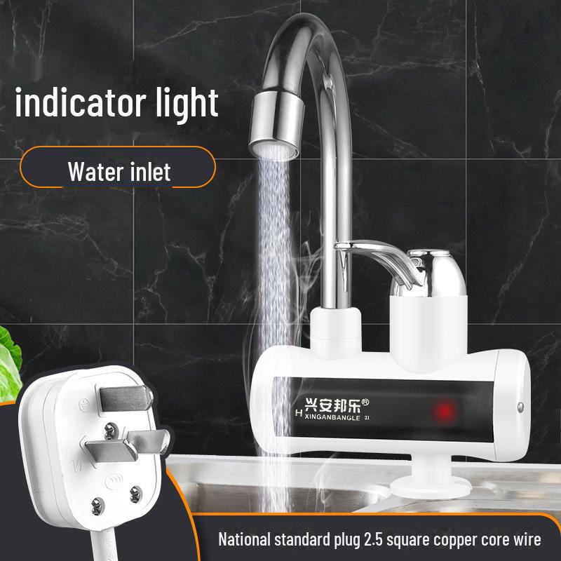Электрический водопроводный кран с функцией «подключи и работай»: Мгновенный нагрев воды, быстрый нагрев, компактный дизайн